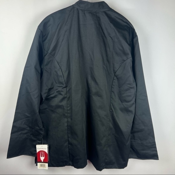 NWT - Chef Works, Women's Marbella Chef Coat in Black. Size: XL - Picture 3 of 8